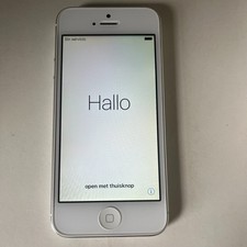 Apple iPhone 5 - 16 GB - White/Silver Unlocked A1429 Used SEE DESCRIPTION