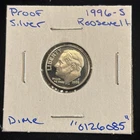 1996 S Roosevelt Silver Dime Proof 10c “0126085”