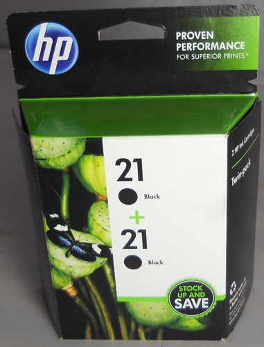 HP 21 Black Single Genuine / Original Ink Jet Cartridge exp. 06/2013 - Picture 1 of 2