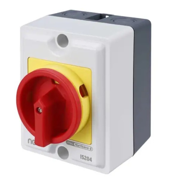 (W6.1) IS204 - Niglon 20A 4 Pole Isolator Switch IP66