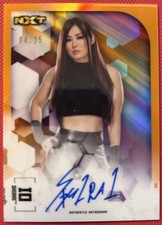 Io Shirai Iyo Sky Auto Orange /25 Topps WWE 2020 Chrome 