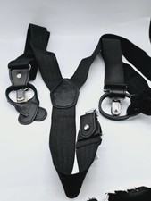 English Laundry Solid with Subtle Texture Stretch Suspenders Black