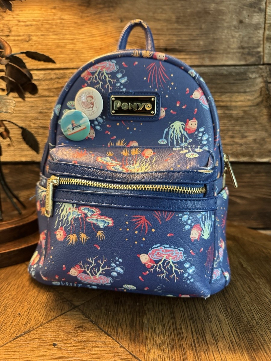 Loungefly Studio Ghibli Ponyo Mini Backpack (Wear on Straps  display picture 1