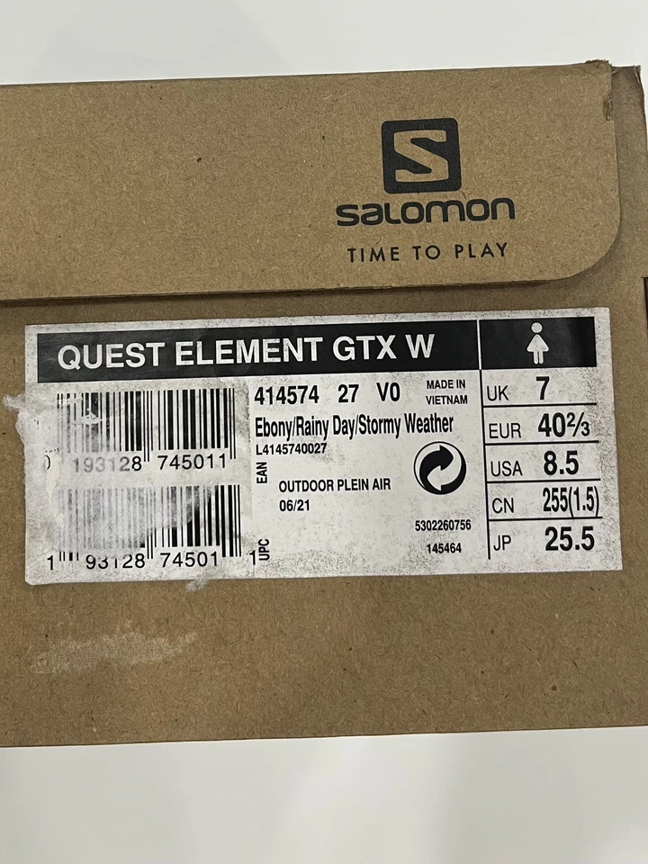 Zapato de senderismo Solomon quest element GTX para mujer 40,75 EU 8,5US 25,5 JP Foto 3 de 3