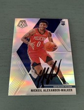 Nickeil Alexander Walker 2019-2020 Mosaic Silver Prizm RC Pelicans #205 IP Auto