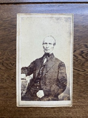 New York Handsome Older Man Well Dressed CDV Antique Vintage Photo