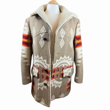 Vtg Pendleton High Grade Western Wear Blanket Coat 42 Southwestern Ranch 70s 80s