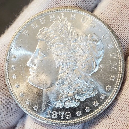* 1879 S * BU MS++ JAW DROPPING FROSTY PURE WHITE GEM!! MORGAN SILVER DOLLAR #A3