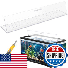 Sieral Aquarium Polycarbonate Canopy Set 19.37 x 9.37 x 0.12 Inch for 10/20 Gall
