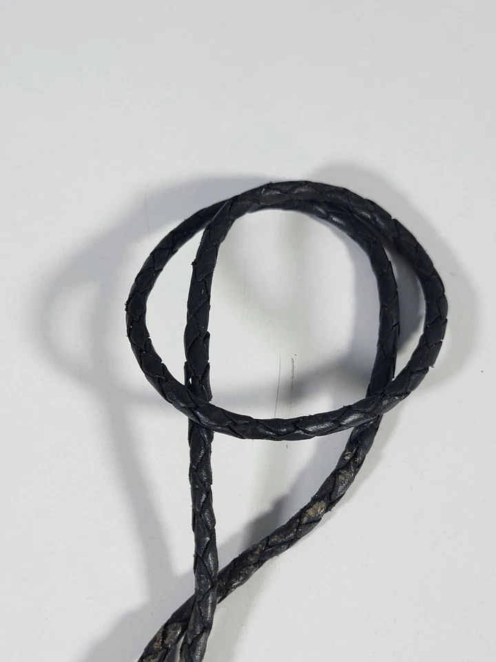 Corbata vintage de plata esterlina con incrustaciones de turquesa Bennett Pat colgante estilo C-31 Zuni Foto 3 de 4