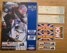 1997 British Superbike Championship Programme Brands Hatch Carl Fogarty 2tickets