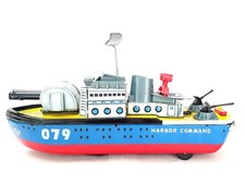 Yonezawa Modern Toys NAVY HARBOR COMMAND BOAT Battery Operated NM 65 TOP RARE 