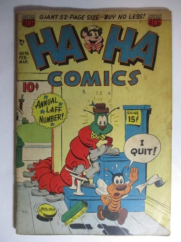 Ha Ha Comics #76, ACG Comics, Izzy & Dizzy, 1950, VG-, 3.5 (C), OWW Pages