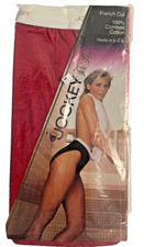 Vtg 1984 Jockey For Her Panties Size 6 Red French Cut Combed Cotton New Sealed
