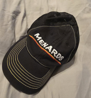 #ad Menards Strapback Cap NASCAR #27 Paul Menard Racing Cotton Front Mesh Back $16.67