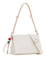 Desigual Half Logo Venecia 4.0 Crossbody Bag UmhäNgetasche Tasche Ecru