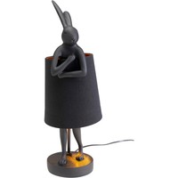 Tischleuchte Tischlampe Hasenleuchte Hasen Motiv Schwarz Kare Design