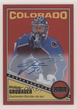 2019-20 O-Pee-Chee Platinum Retro Rainbow Red Philipp Grubauer #R-46 Auto yc8