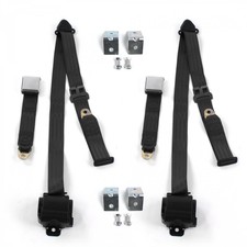 Chevy Nova 1968 - 1974 Airplane 3pt Bk Seat Kit Wbrackets-2 Belts