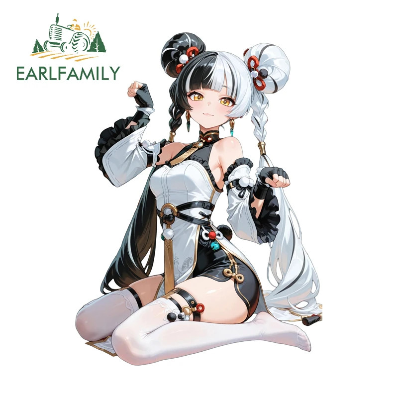 EARLFAMILY 5.1'' Zenless Zone Zero Dialyn Cats Motorcycle Car Stickers Decal thumbnail 2