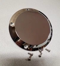 HARLEY-DAVIDSON TWIN CAM DERBY COVER JOKER MACHINE CHROME SMOOTH 5 HOLE  ☆NEW ☆