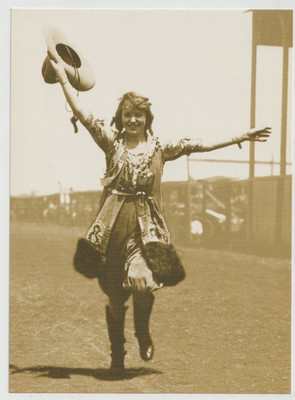 PRAIRIE ROSE HENDERSON Rodeo Cowgirl Frameable Postcard