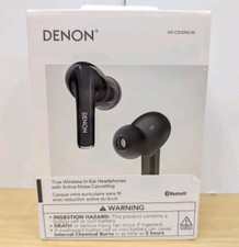 Denon AH-C830NCW Wireless Earbuds Black Active Noise Cancelling w/ Charging Case