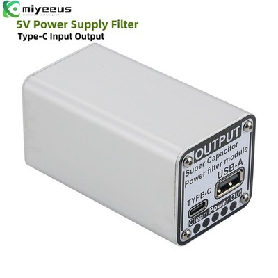 5V Power Supply Filter Super Capacitor Power Filter Module Type-C Input Output
