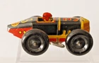 VINTAGE 1930/1940  MARX TIN LITHO WIND UP #3  BOAT TAIL RACE CAR WITH DRIVER  5"