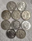 Lot of 10 Morgan & Peace Silver Dollars