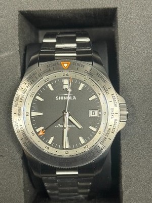 Shinola Monster Worldtimer GMT 40mm Black Dial Watch S0120315240