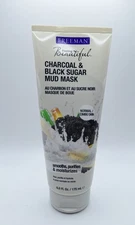 FREEMAN FEELING BEAUTIFUL FACIAL CHARCOAL BLACK SUGAR  MUD MASK 6 FL. OZ