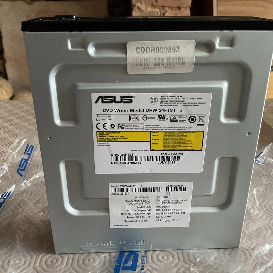 Asus DRW-24F1ST Internal Optical DVD+RW & DVD-RW Disc Drive - Black - Image 4 of 4