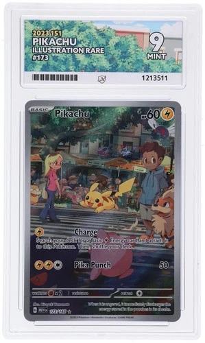 2023 Pokémon Pikachu Illustration Rare 151 English 173/165 ACE 9 MINT