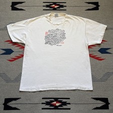 Vintage RARE Microsoft Macintosh Apple Graphic Promo T Shirt Men’s XL White Tech
