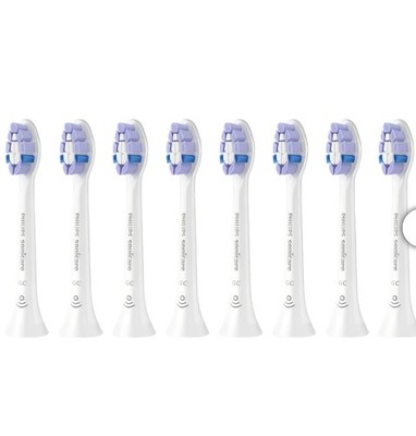 Philips Sonicare Gentle Clean Ultra Soft Bristle Replacement Brush Heads 8 Pack