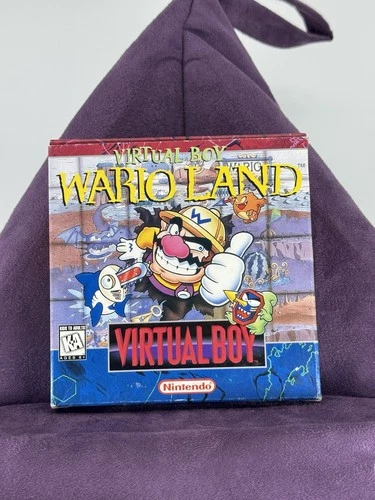 Virtual Boy Wario Land Tested & Working (Nintendo 1995) & Box See Photos