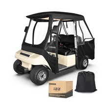 10L0L Golf Cart 4 Passenger Driving Enclosure for Club Car DS 2 2, 4-Sided Cl...