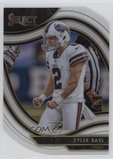 2020 Panini Select Field Level White Prizm Die-Cut Tyler Bass #389 04at