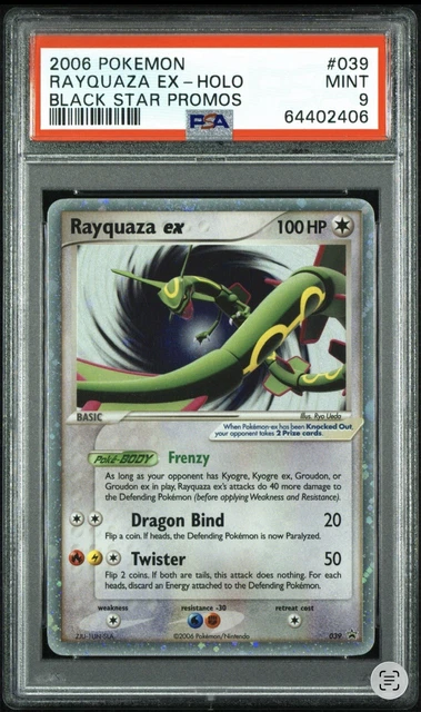 Pokemon TCG Rayquaza ex Holo Promo Black Star Promos #039 PSA 9 (2006)