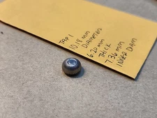 Vintage NOS Pocket Watch 10.18mm Diameter Chrome Or Stainless Crown-Tap 1