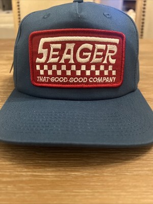 Seager Company Good Good 74 Teal Snapback Trucker Hat Cap Adjustable NWT