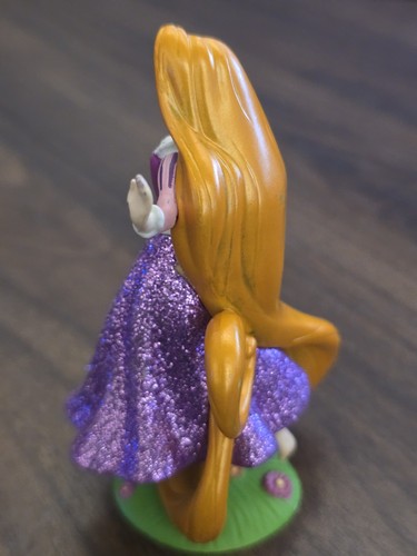 Disney Tangled Glitter Rapunzel 4" Figure Cake Topper Toy - Picture 4 of 5