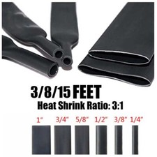 Heat Shrink Tubing 3:1 Waterproof Marine Grade Wire Wrap Adhesive Glue Lined