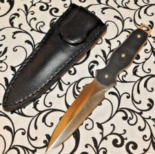 RARE CRKT SYNERGIST 2070 LERCH TACTICAL BOOT KNIFE W/LEATHER SHEATH !!!