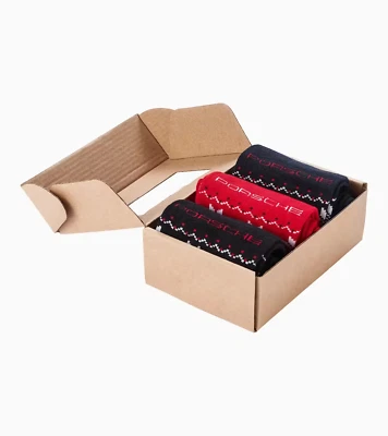 Original Porsche Lifestyle "Socken 3er-Set – #Christmas" Essential Kollektion