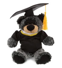 PLUSH GRADUATION - SUPER-SOFT PLUSH - SITTING BLACK BEAR