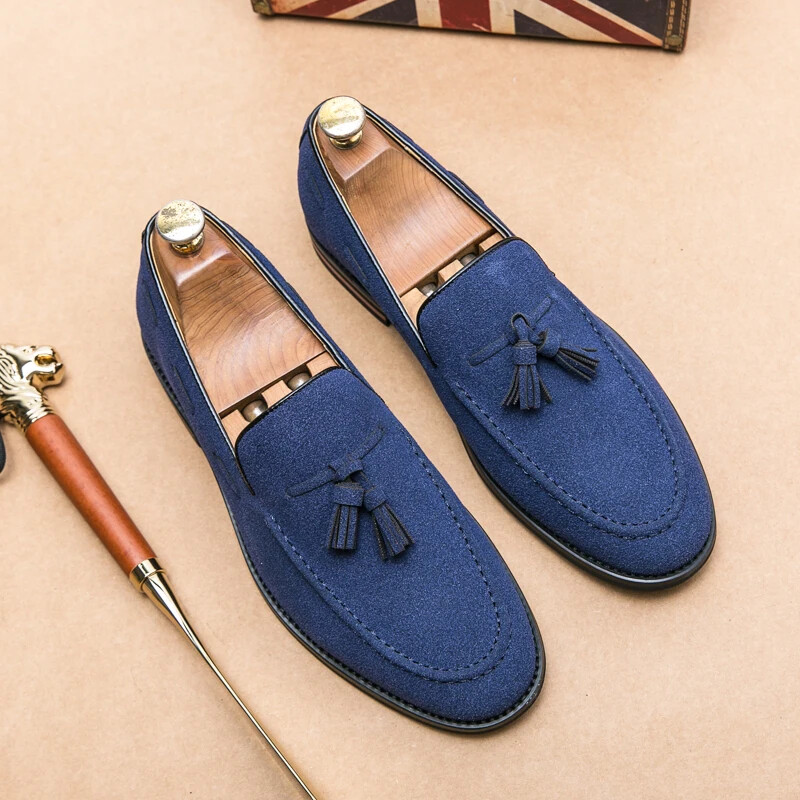 Men Flats Men Shoes Men Loafers Moccasin Driving Shoes-image