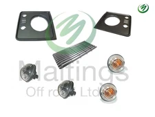 ALLMAKES 4X4 FACELIFT KIT FITS DEFENDER FRONT GRILLE + LIGHTS 
