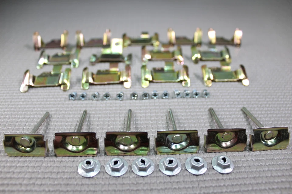 Chevrolet Impala El Camino 1959 1960 juego completo de molduras de clip parabrisas delantero Foto 2 de 3